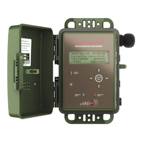 Pictured: Wildlife Acoustics Song Meter SM4 acoustic recorder Pictured: Wildlife Acoustics Song Meter SM4 acoustic recorder